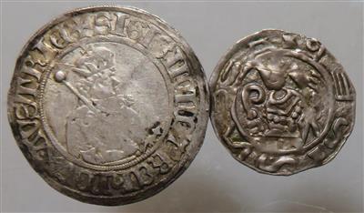 Mittelalter (2 Stk. AR) - Münzen und Medaillen