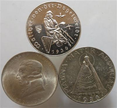 Österreich (ca. 16 Stk., davon ca. 15 AR) - Münzen und Medaillen