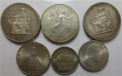 Österreich (ca. 28 Stk., davon ca. 26 AR) - Münzen und Medaillen