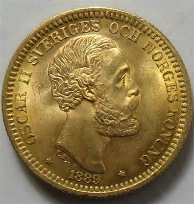 Oskar II. 1872-1907 GOLD - Münzen und Medaillen