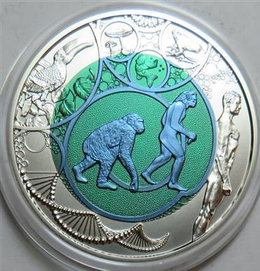Bimetall Niobmünze Evolution - Münzen und Medaillen