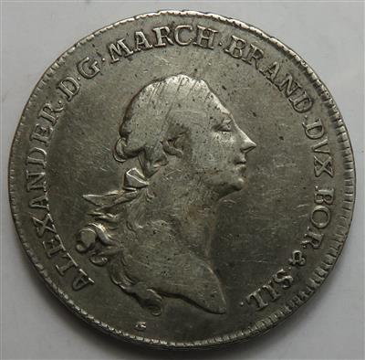 Brandenburg-Ansbach, Alexander 1757-1791 - Münzen und Medaillen