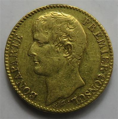 Frankreich, Napoleon Bonaparte als Premier Consul 1801-1804 GOLD - Münzen und Medaillen