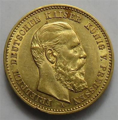 Preussen, Friedrich III. 1888, GOLD - Münzen und Medaillen