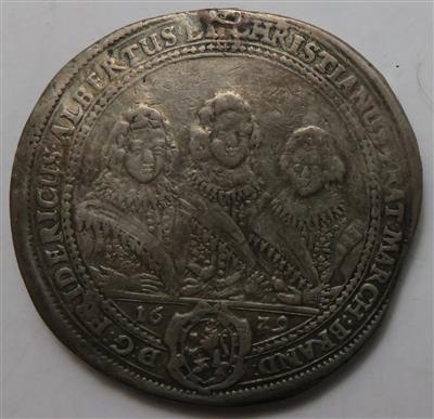 Brandenburg- Ansbach, Friedrich, Albrecht und Christian 1625-1634 - Mince a medaile