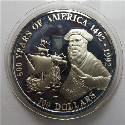 Cook Inseln- 500 Jahre Entdeckung Amerikas - Coins and medals