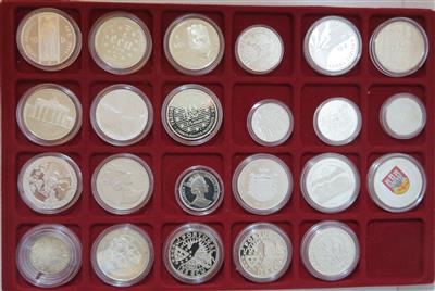 ECU/Euro Silbermünzen (28 Stk.) - Coins and medals
