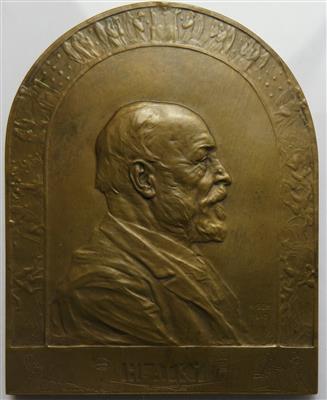 Eduard Hlatky (Brünn 1834 gest. Wien 1913) Dichter, Theologe und Eisenbahningenieur - Monete e medaglie