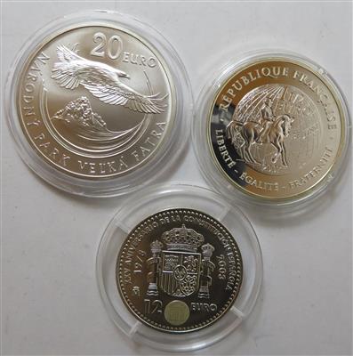 Euro-Prägungen (11 Teile, davon 10 AR) - Monete e medaglie