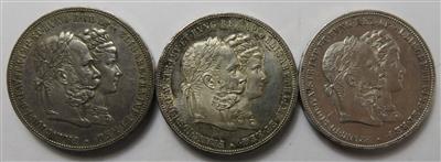 Franz Josef I. (3 Stk.) - Münzen und Medaillen