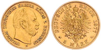 Preussen, Wilhelm I. 1864-1888, GOLD - Mince a medaile