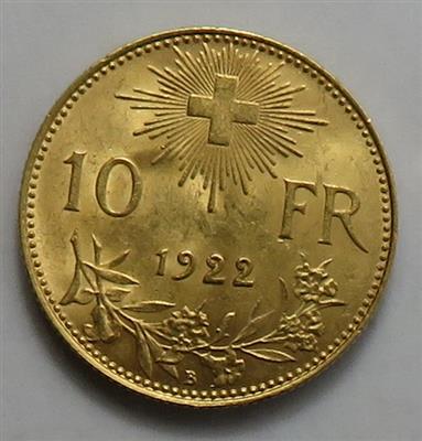 Schweiz GOLD - Coins and medals