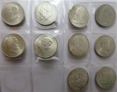 1. Republik, Doppelschillinge(10 Stk. AR) - Monete e medaglie