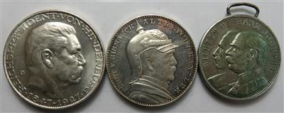 Deutsches Reich (3 Stk. AR) - Monete e medaglie