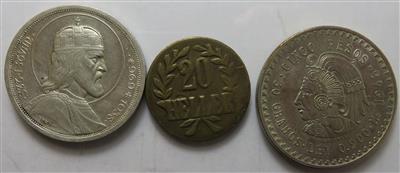 International (ca. 15 Stk., davon ca. 7 AR) - Coins and medals