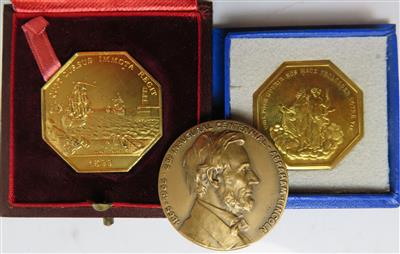 Medaillen (8 Stk., davon 1 AR) - Münzen und Medaillen