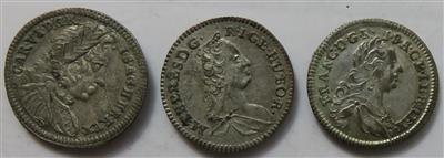 1 Kreuzer 1738, 1746, 1753 - Münzen und Medaillen