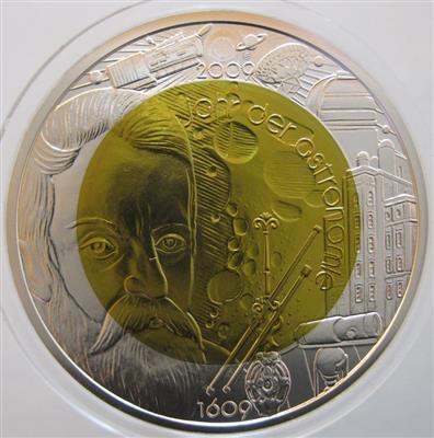 Bimetall Niobmünze Jahr der Astronomie - Mince a medaile