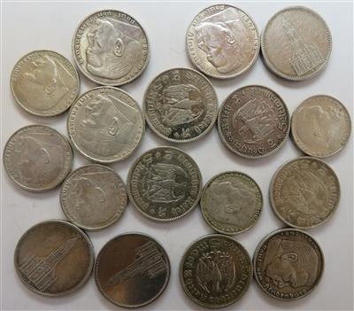 Deutsches Reich (ca. 17 Stück AR) - Münzen und Medaillen