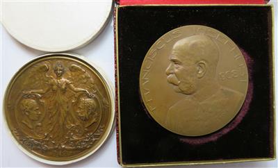 Franz Josef I. 50. und 60. Regierungsjubiläum 1898, 1908 - Monete e medaglie