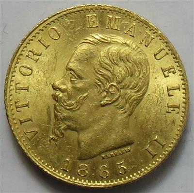 Italien, Vittorio Emanuele II. 1861-1878 GOLD - Coins and medals