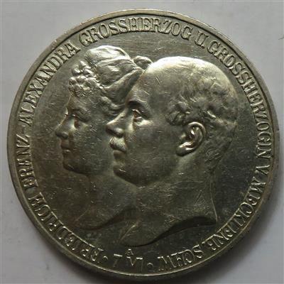 Mecklenburg-Schwerin, Friedrich Franz IV. 1897-1918 - Mince a medaile