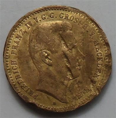 Mecklenburg-Schwerin, Friedrich Franz IV. 1897-1918 GOLD - Monete e medaglie