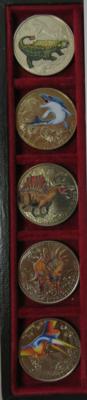 3-Euro-Dino-Taler (8 Stück) - Münzen und Medaillen