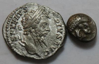 Antike (ca. 17 Stück, davon 4 AR/BIL) - Mince a medaile