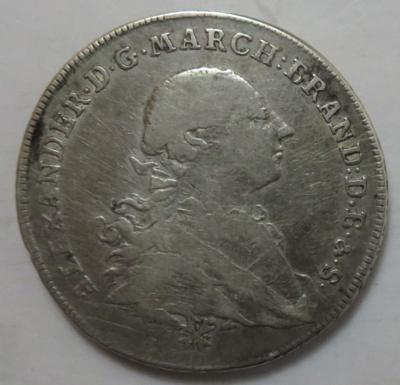 Brandenburg-Ansbach, Christian Friedrich Karl Alexander 1757-1791 - Münzen und Medaillen