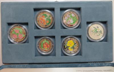 Kuba, Flora der Karibik (6 Stück AR) - Monete e medaglie