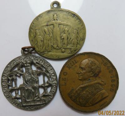 Religion (3 Stück AE/MET) - Münzen und Medaillen