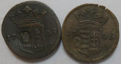 Ungarische Malkontenten 1703-1707 (2 Stück AE) - Münzen und Medaillen
