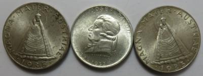 1. Republik (ca. 23 Stk., davon ca. 21 AR) - Coins and medals