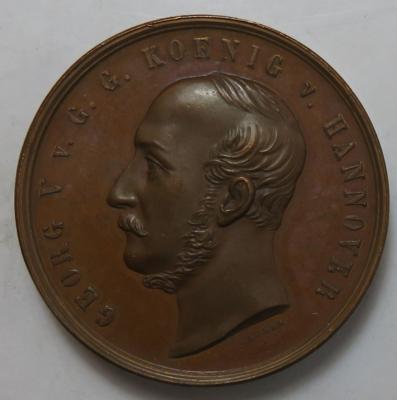 Braunschweig-Calenberg-Hannov er, Georg V. 1851-1866 - Mince a medaile