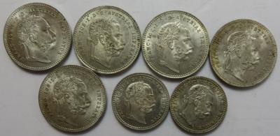 Franz Josef I. (7 Stk. AR) - Coins and medals