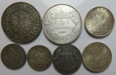 Franz Josef I. und Russland (ca. 20 Stk., davon ca. 12 AR) - Monete e medaglie