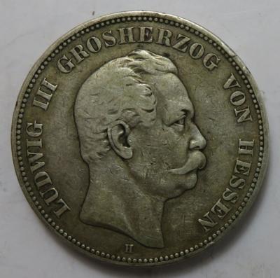 Hessen, Ludwig III. 1848-1877 - Münzen und Medaillen