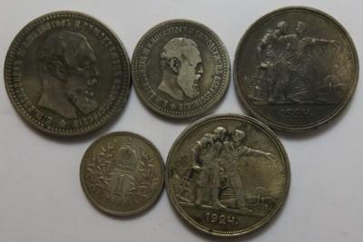 International (ca. 49 Stk., davon 10 AR) - Monete e medaglie