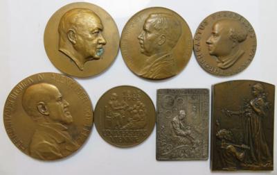 Thema Österreich auf Medaillen- Persönlichkeiten u.ä. (7 AE) - Mince a medaile