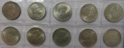 1. Republik (10 Stk. AR) Doppelschillinge - Münzen und Medaillen