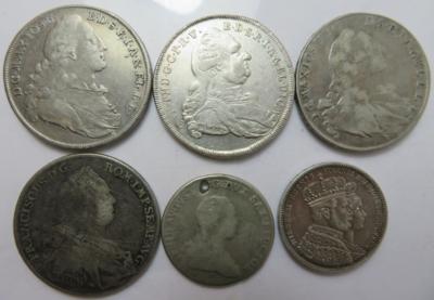 Altdeutschland (6 Stk. AR) - Münzen und Medaillen