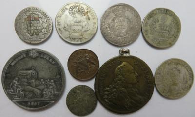 Altdeutschland (8 Stk., davon 6 AR) - Münzen und Medaillen