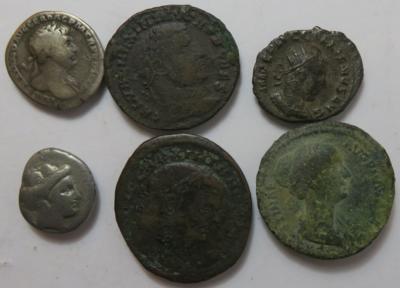 Antike (6 Stk., davon 2 AR) - Monete e medaglie