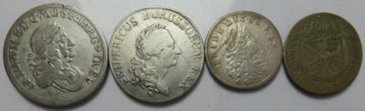 Brandenburg-Preussen (4 Stk. AR/BIL) - Münzen und Medaillen