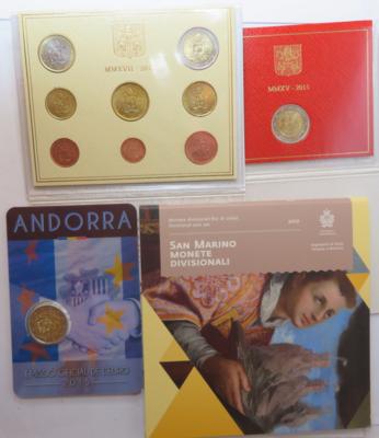Eurowährung Kleinstaaten (4 Teile) - Coins and medals