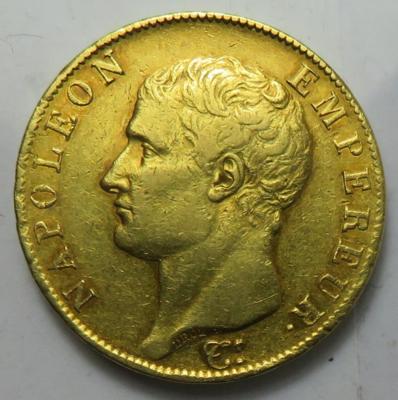 Frankreich, Napoleon I. 1804-1815 GOLD - Mince a medaile