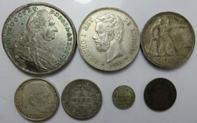 International (7 Stk., davon 6 AR) - Münzen und Medaillen