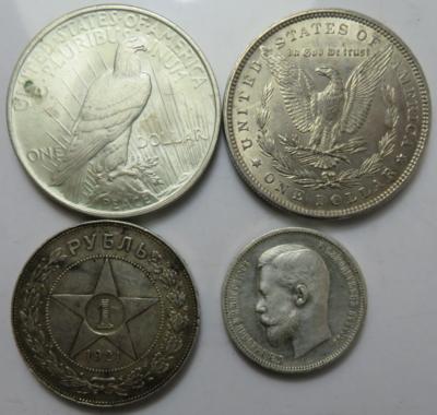International (ca. 29 Stk., davon ca. 21 AR) - Münzen und Medaillen