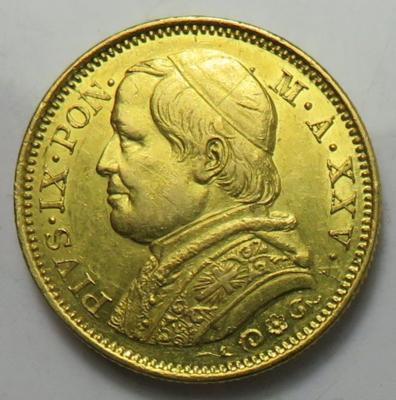 Kirchenstaat, Pius IX. 1846-1878 GOLD - Mince a medaile